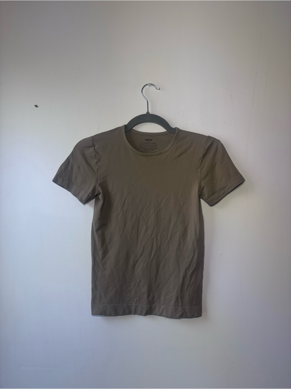 Skims Soft Smoothing Seamless T-shirt Brown Women's M